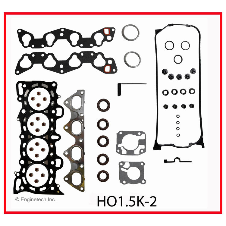Enginetech Engine Full Gasket Set for Honda Civic and Del Sol (Part HO1.5K-2)