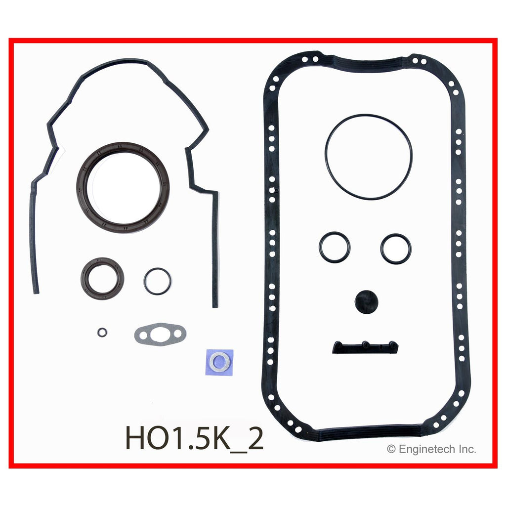 Enginetech Engine Full Gasket Set for Honda Civic and Del Sol (Part HO1.5K-2)