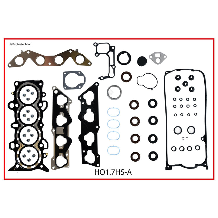 Enginetech Engine Cylinder Head Gasket Set for Honda Civic 2001-2005 with Head Bolts - Part HO1.7HS-AWB