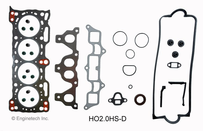 Enginetech Honda HO2.0HS-D Engine Cylinder Head Gasket Set for 1988-1990 Honda Prelude