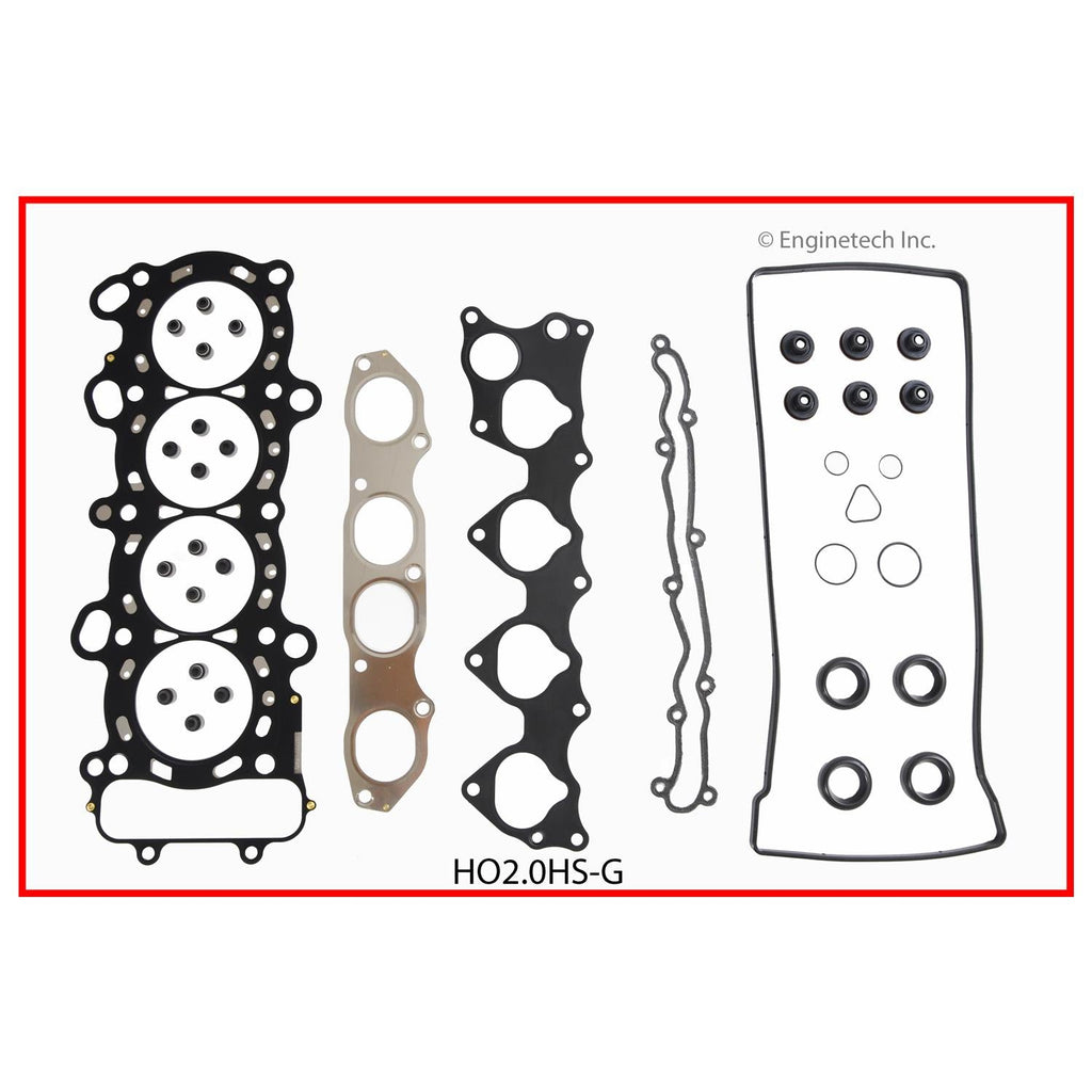 Enginetech HO2.0HS-GWB Engine Cylinder Head Gasket Set for Honda S2000 with Head Bolts