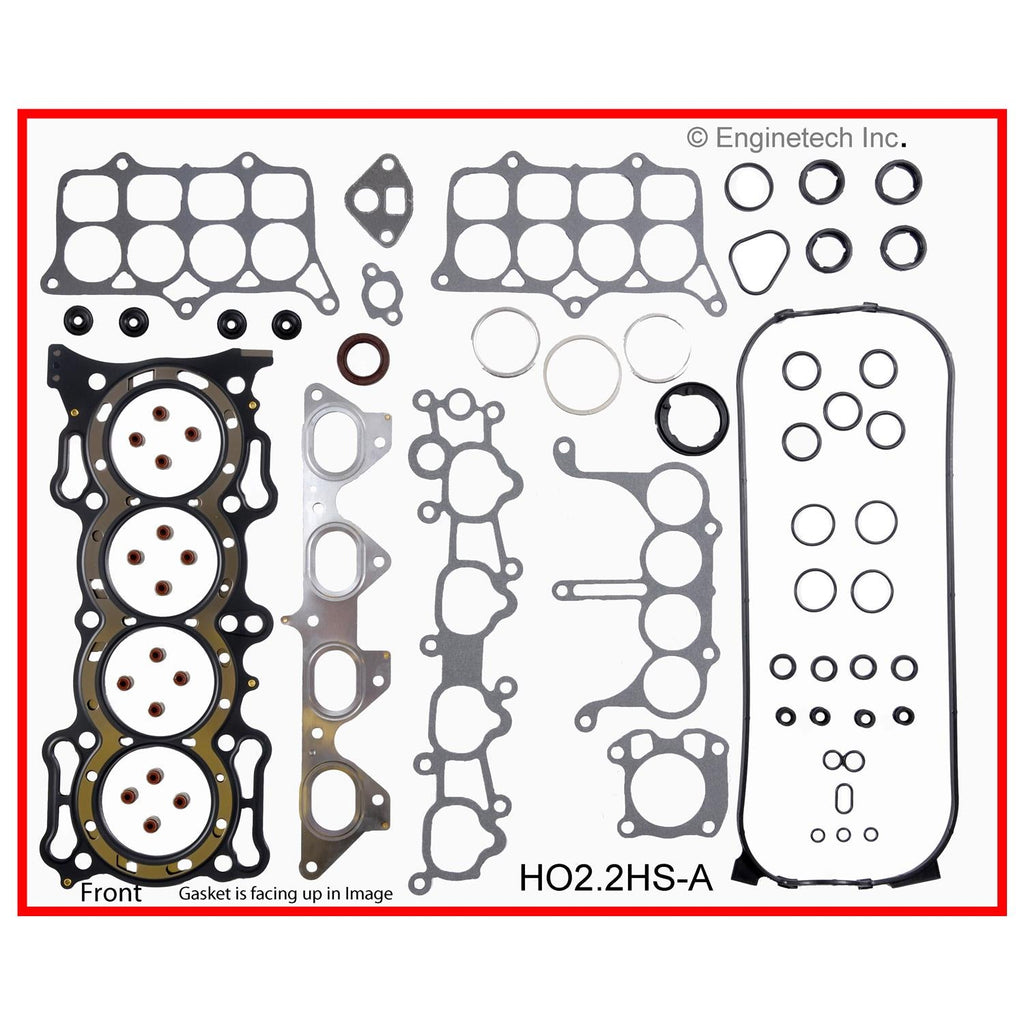 Enginetech Engine Cylinder Head Gasket Set for Honda Accord and Prelude - Part HO2.2HS-A