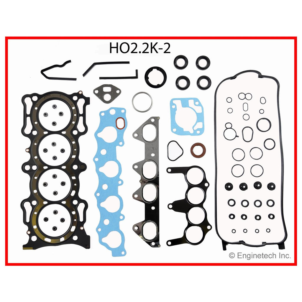 Enginetech HO2.2K-2 Engine Full Gasket Set for Honda and Acura Vehicles