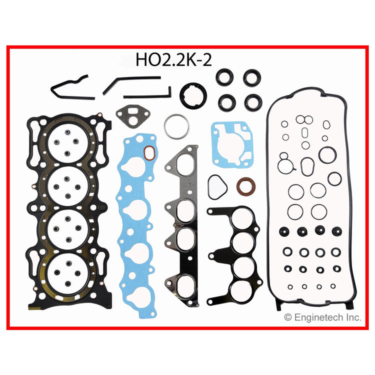 Enginetech HO2.2K-2 Engine Full Gasket Set for Honda and Acura Vehicles