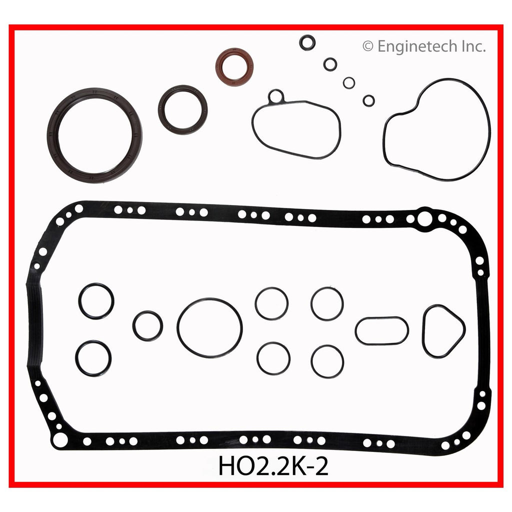 Enginetech HO2.2K-2 Engine Full Gasket Set for Honda and Acura Vehicles