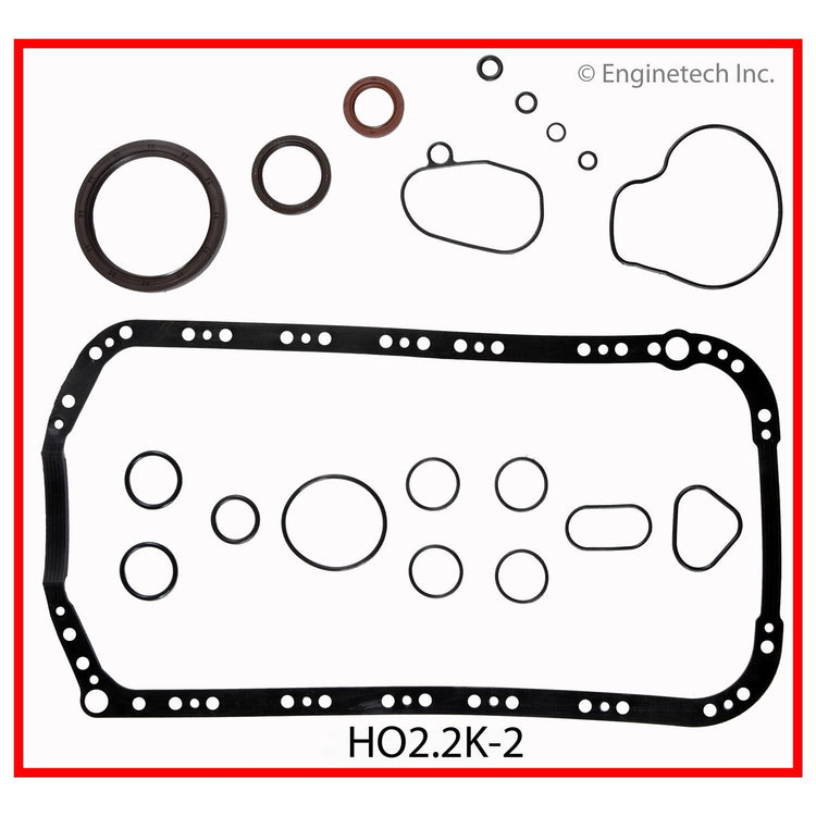 Enginetech HO2.2K-2 Engine Full Gasket Set for Honda and Acura Vehicles