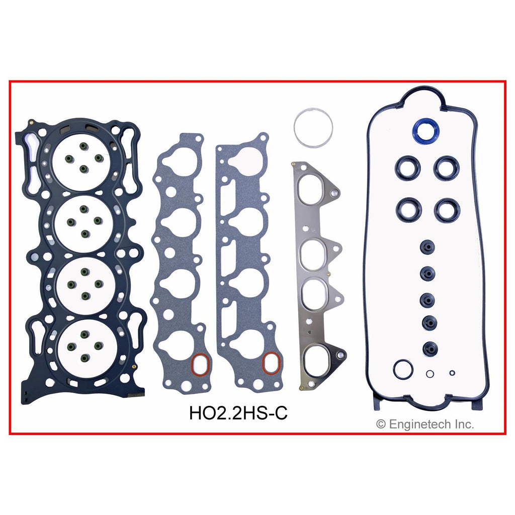 Enginetech HO2.2K-6 Engine Full Gasket Set for Honda and Isuzu Vehicles