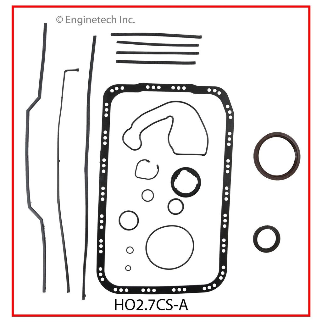 Enginetech HO2.7CS-A Engine Lower End Gasket Set for Honda and Acura