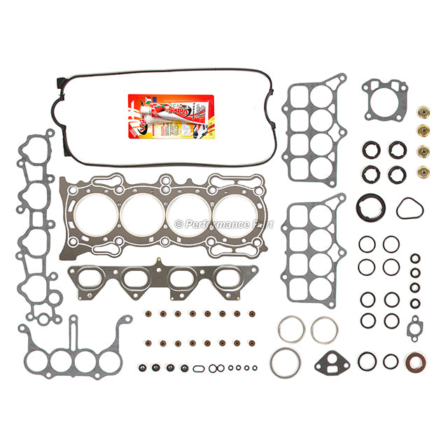 Full Gasket Set Bearings Rings Fit 1990-1995 Honda 2.2L