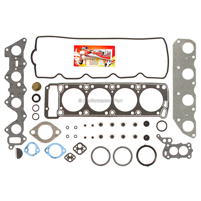 Full Gasket Set Bearings Rings Fit 85-89 Chrysler Mazda Dodge 2.6L