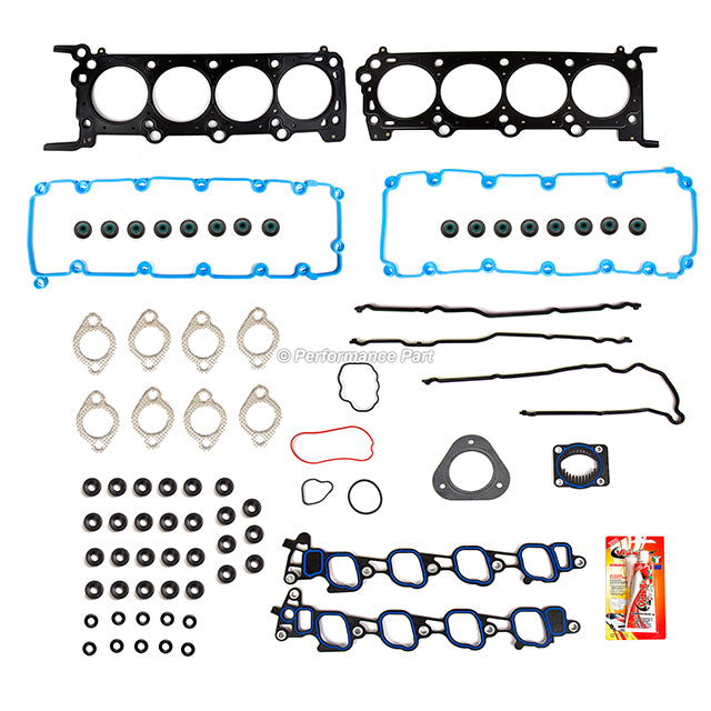 Full Gasket Set Bearings Rings Fit 09-14 Ford E150 E250 E350 5.4L SOHC