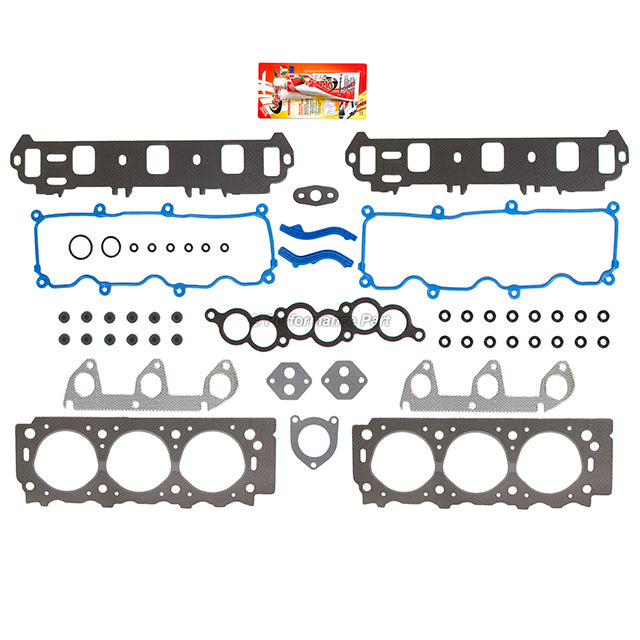 Full Gasket Set Bearings Rings Fit 91-95 Mercury Ford 3.0 OHV