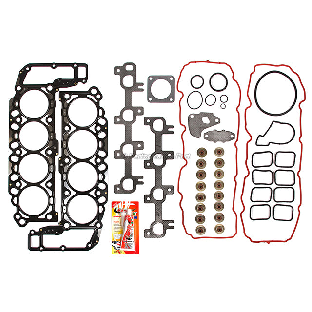 Full Gasket Set Bearings Rings Fit 99-03 Dodge Jeep 4.7 SOHC