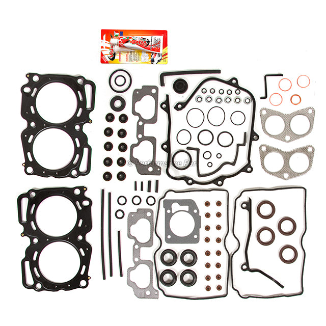Full Gasket Set Bearings Rings Fit 99-03 Subaru 2.5L SOHC EJ251