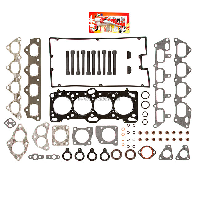 MLS Head Gasket Set Intake Exhaust Valves for 89-92 Mitsubishi Eagle Dodge 4G63