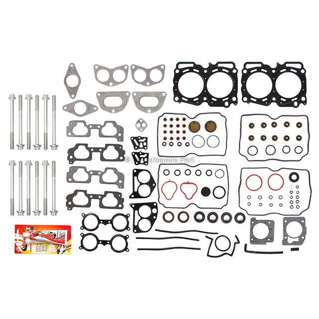 Head Gasket Set Intake Exhaust Valves for 04-09 Subaru 2.5L SOHC EJ253