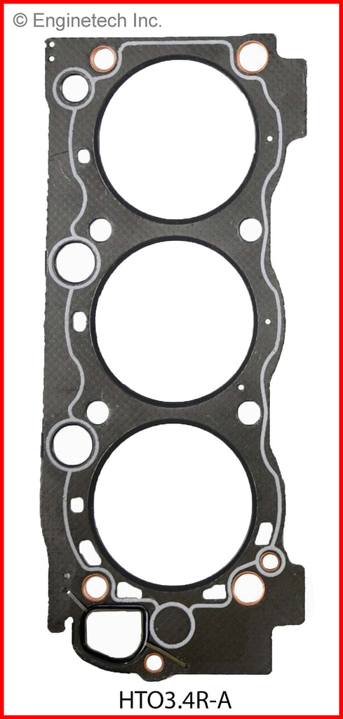 Enginetech HTO3.4R-A Engine Cylinder Head Gasket for Toyota Trucks and SUVs