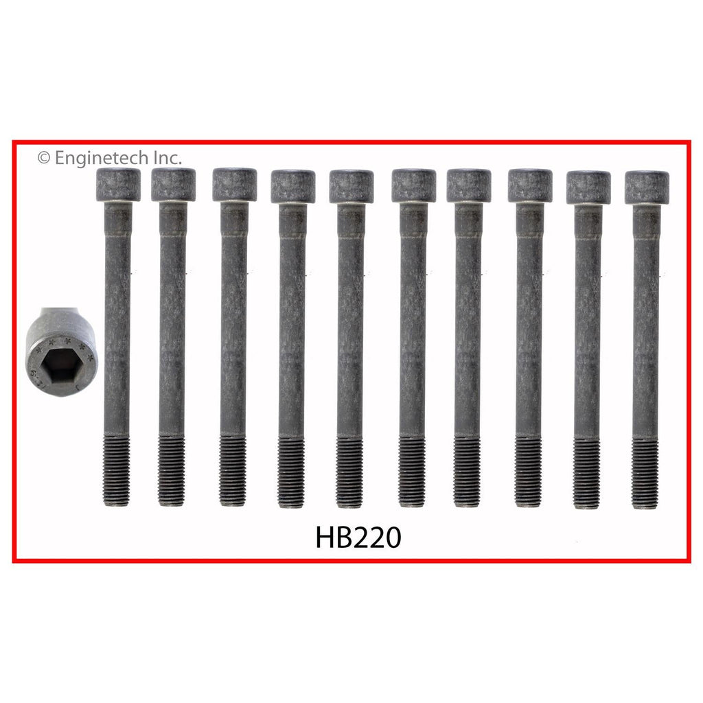 Enginetech HY1.5HS-BWB Engine Cylinder Head Gasket Set for Hyundai Cars and Trucks with Head Bolts