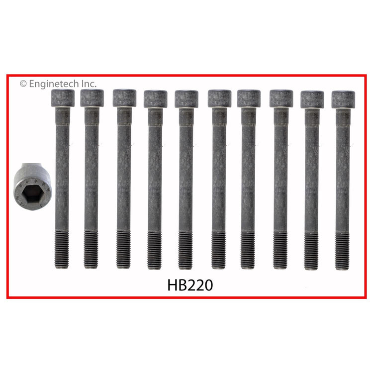 Enginetech HY1.5HS-BWB Engine Cylinder Head Gasket Set for Hyundai Cars and Trucks with Head Bolts