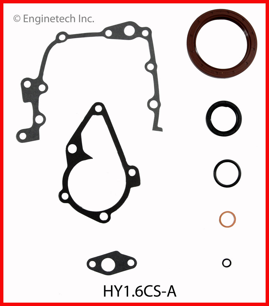 Enginetech HY1.6CS-A Engine Lower End Gasket Set for Hyundai and Kia Vehicles