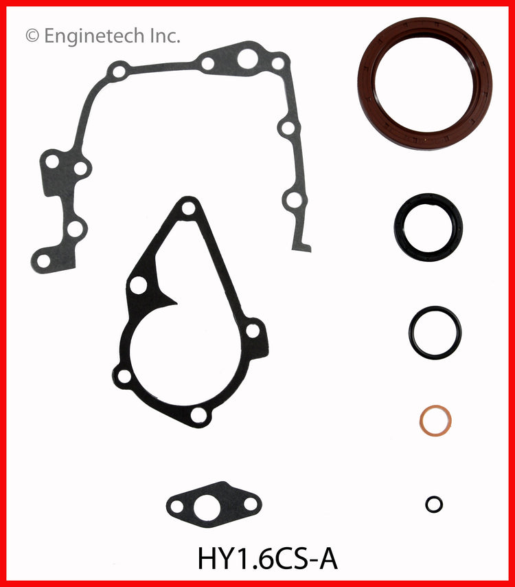 Enginetech HY1.6CS-A Engine Lower End Gasket Set for Hyundai and Kia Vehicles