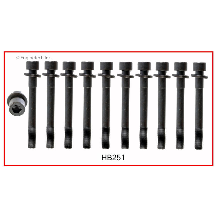 Enginetech Engine Cylinder Head Gasket Set for Hyundai and Kia Vehicles with Head Bolts (Part HY1.6HS-BWB)