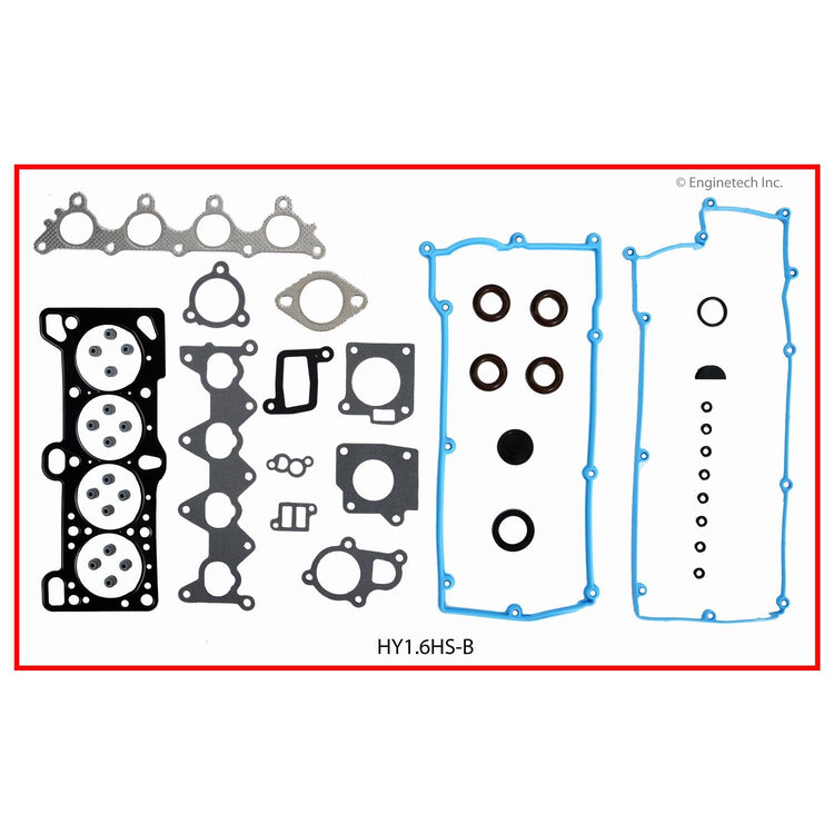 Enginetech HY1.6HS-B Engine Cylinder Head Gasket Set for Hyundai and Kia Vehicles