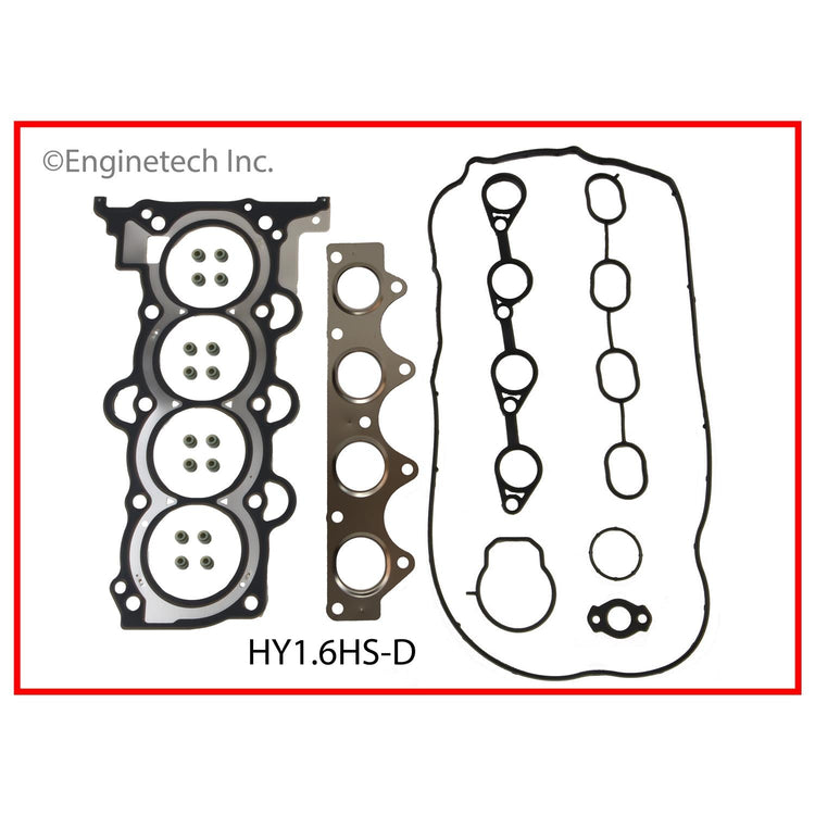 Enginetech Hyundai HY1.6HS-D Engine Cylinder Head Gasket Set for Cars and Trucks