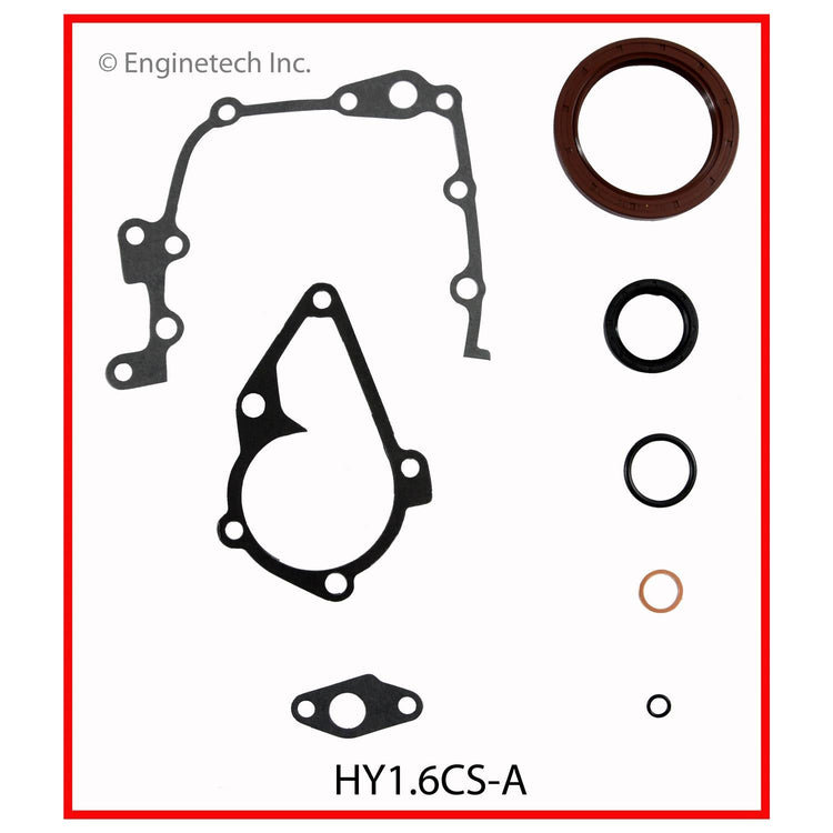 Enginetech Engine Full Gasket Set for Hyundai and Kia Vehicles (Part HY1.6K-3)