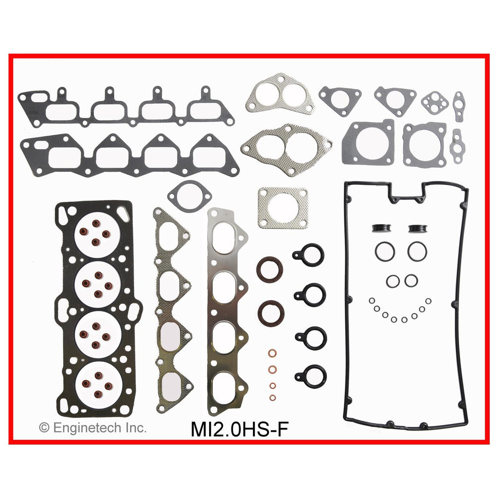 Enginetech Engine Full Gasket Set for Hyundai Elantra 1992-1995 – Part Number HY1.6K-4