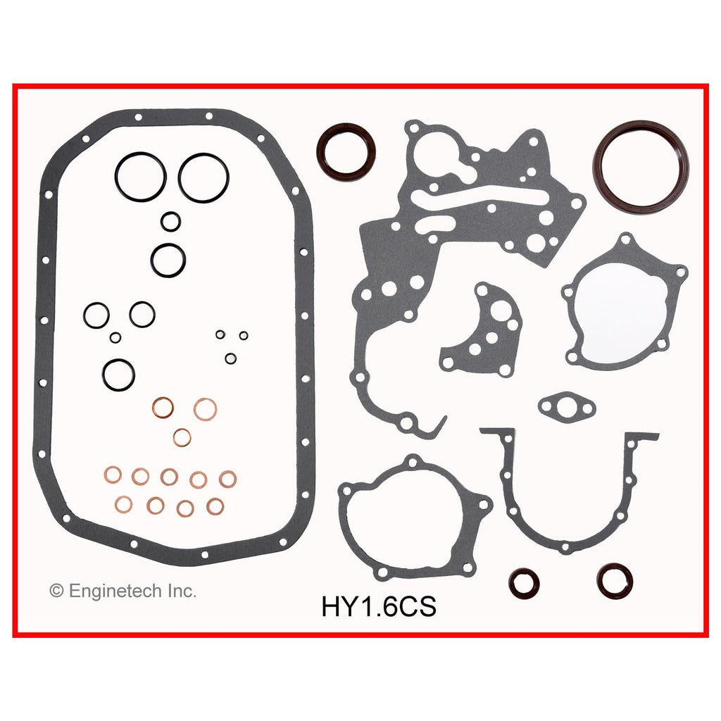 Enginetech Engine Full Gasket Set for Hyundai Elantra 1992-1995 – Part Number HY1.6K-4