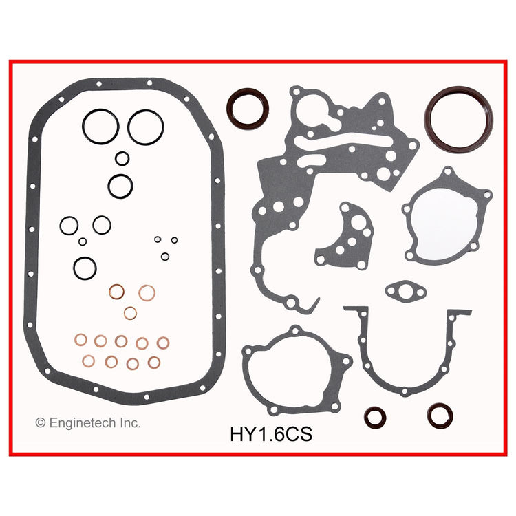 Enginetech Engine Full Gasket Set for Hyundai Elantra 1992-1995 – Part Number HY1.6K-4