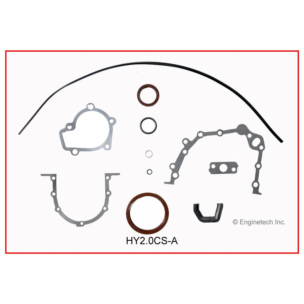 Enginetech Engine Full Gasket Set for Hyundai Elantra and Tiburon - Part HY1.8K-1