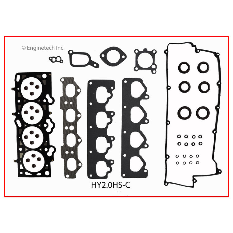 Enginetech HY2.0HS-C Engine Cylinder Head Gasket Set for Hyundai and Kia Vehicles