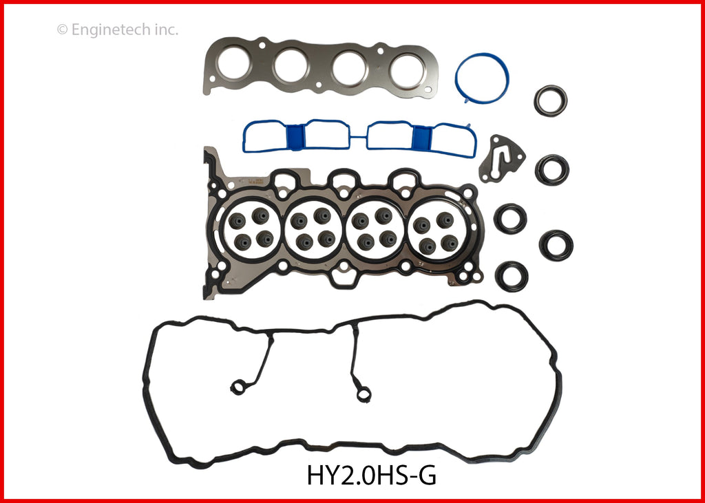 Enginetech Hyundai HY2.0HS-G Engine Cylinder Head Gasket Set for Hyundai and Kia Vehicles