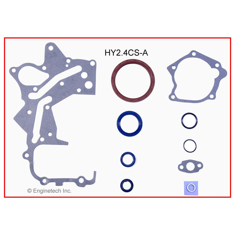 Enginetech HY2.4CS-A Engine Lower End Gasket Set for Hyundai and Kia Vehicles