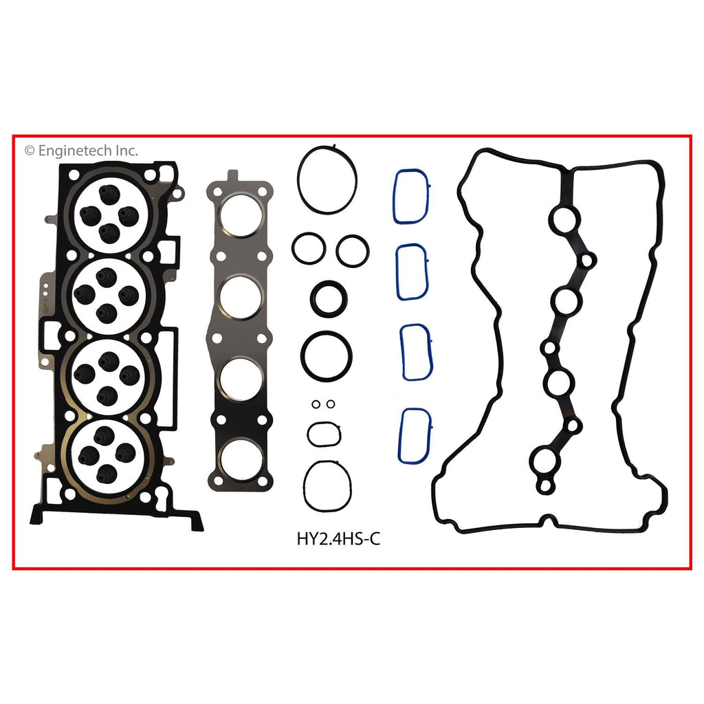 Enginetech HY2.4HS-C Engine Cylinder Head Gasket Set for Hyundai and Kia Vehicles