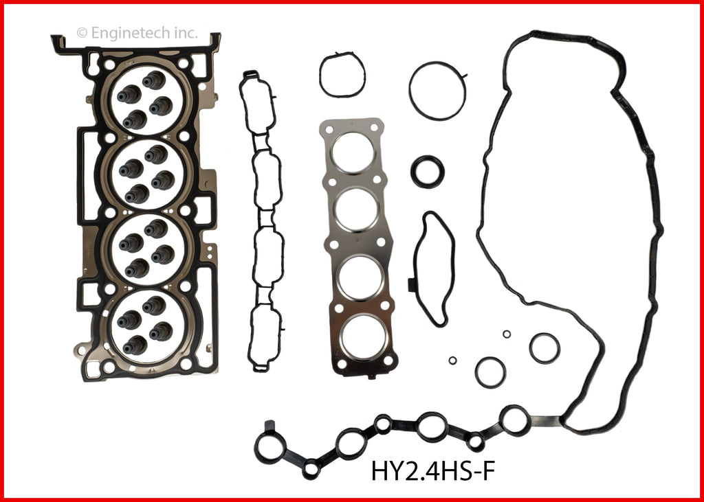 Enginetech HY2.4HS-F Engine Cylinder Head Gasket Set for Hyundai and Kia Vehicles