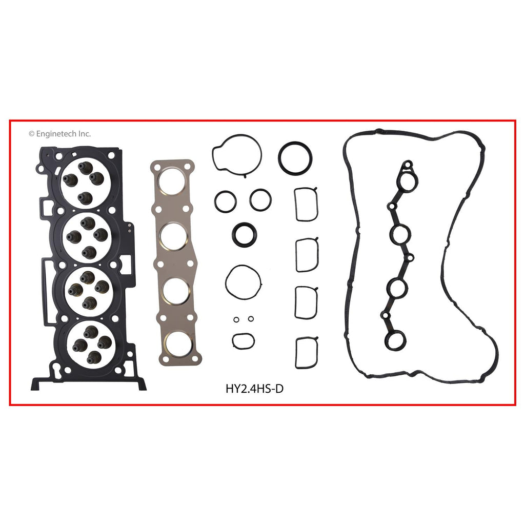 Enginetech Engine Full Gasket Set for Hyundai Cars and Trucks – Part HY2.4K-3