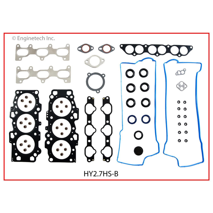 Enginetech Hyundai 2007-2008 Santa Fe Engine Cylinder Head Gasket Set (Part HY2.7HS-B)