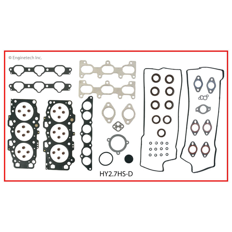 Enginetech HY2.7HS-DWB Engine Cylinder Head Gasket Set for Hyundai and Kia Vehicles