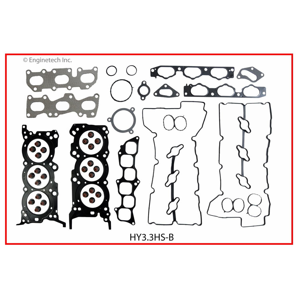 Enginetech HY3.3HS-BWB Engine Cylinder Head Gasket Set for Hyundai and Kia Vehicles
