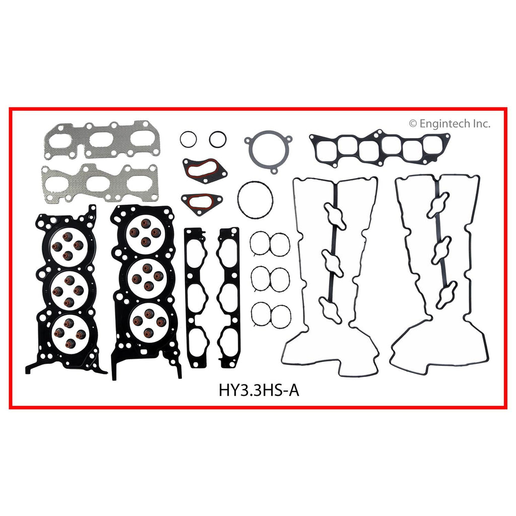 Enginetech HY3.3K-1 Engine Full Gasket Set for Hyundai Sedans and SUVs