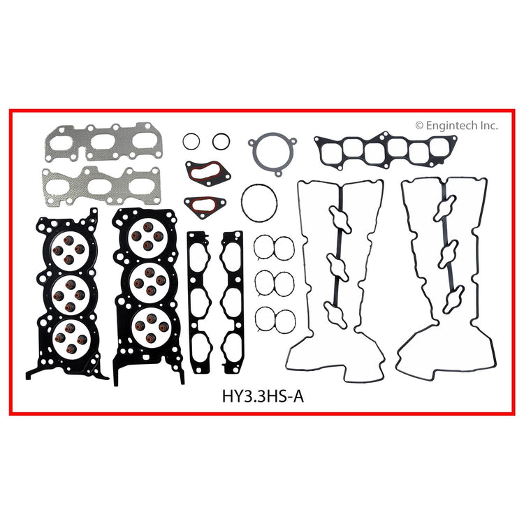 Enginetech HY3.3K-1 Engine Full Gasket Set for Hyundai Sedans and SUVs