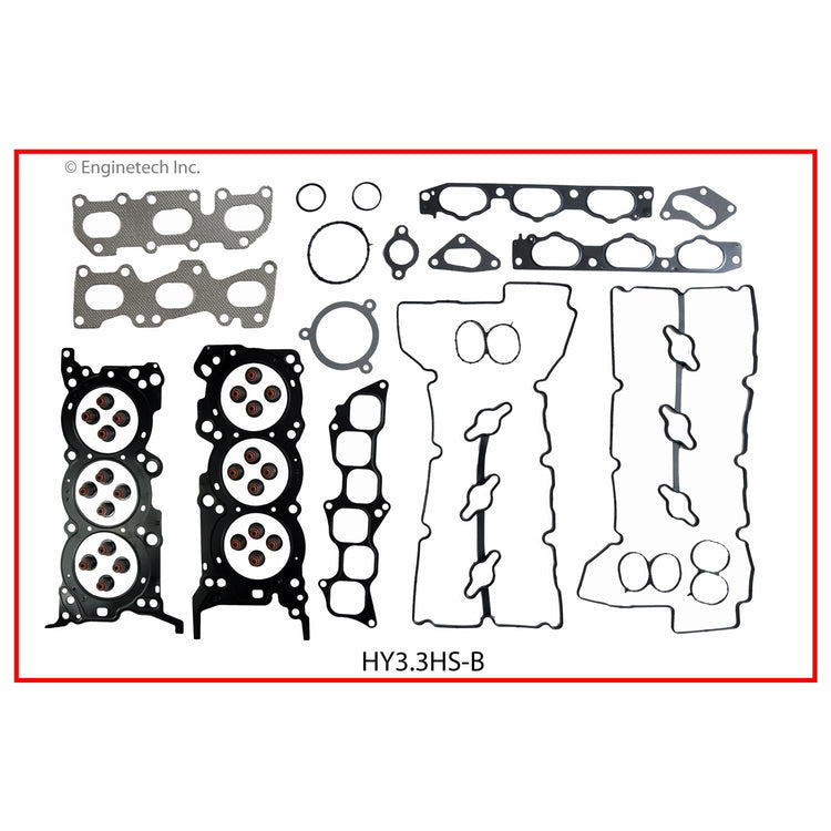 Enginetech HY3.3K-2 Engine Full Gasket Set for Hyundai and Kia Vehicles