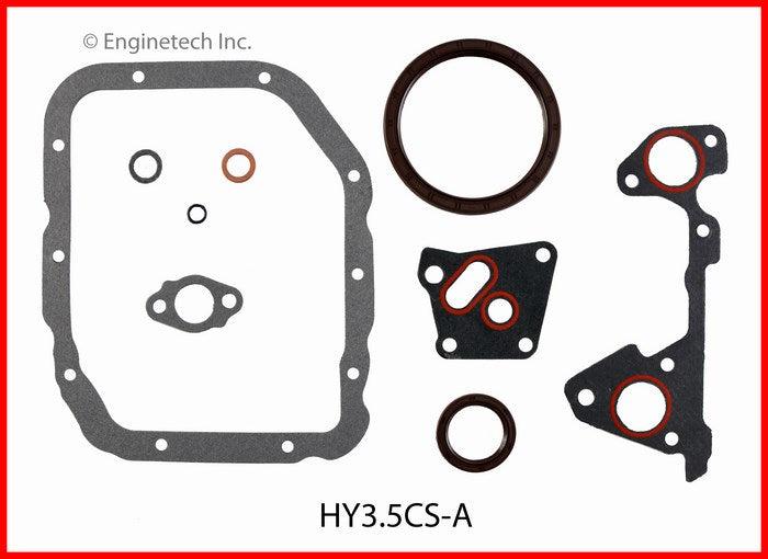 Enginetech HY3.5CS-A Engine Lower End Gasket Set for Hyundai and Kia Vehicles