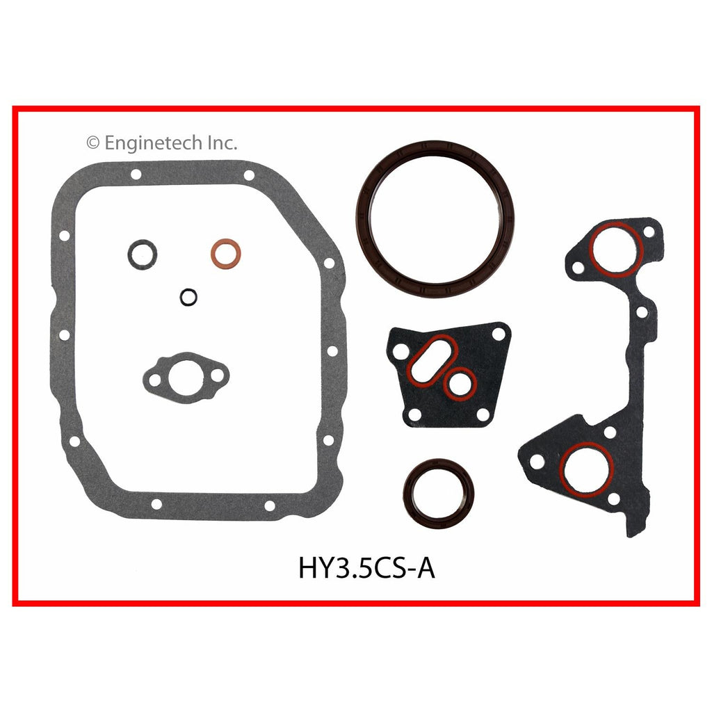 Enginetech Hyundai Engine Full Gasket Set (Part HY3.5K-1) for Santa Fe, XG350, and Kia Amanti