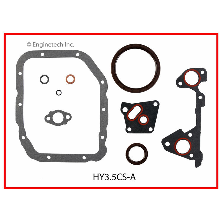 Enginetech Hyundai Engine Full Gasket Set (Part HY3.5K-1) for Santa Fe, XG350, and Kia Amanti