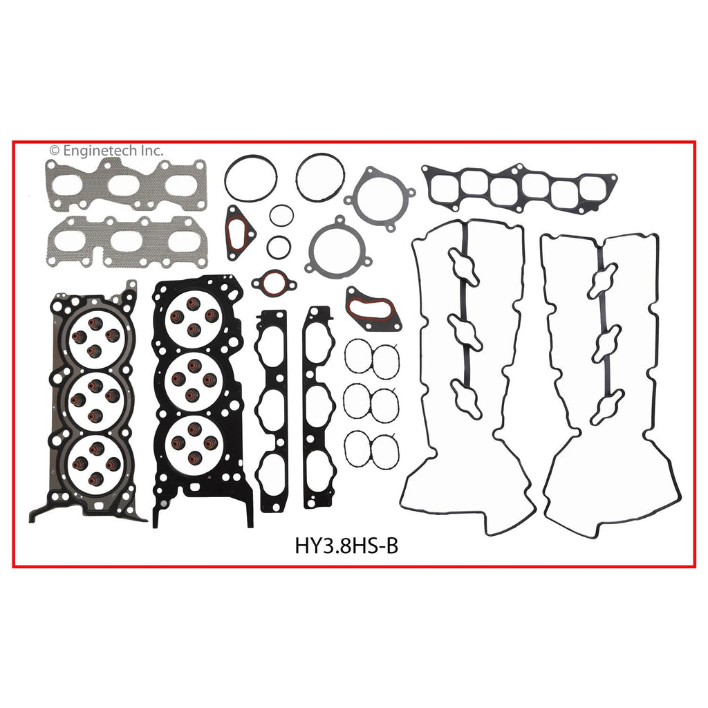 Enginetech HY3.8HS-BWB Engine Cylinder Head Gasket Set for Hyundai and Kia Vehicles