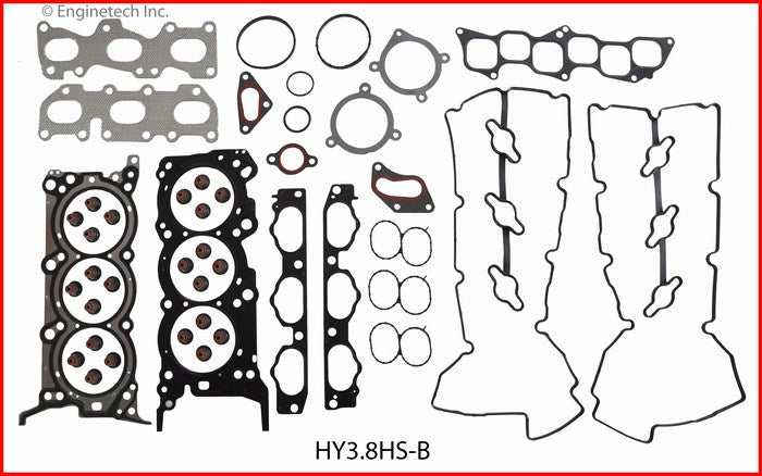 Enginetech Hyundai HY3.8HS-B Engine Cylinder Head Gasket Set for Hyundai and Kia Vehicles